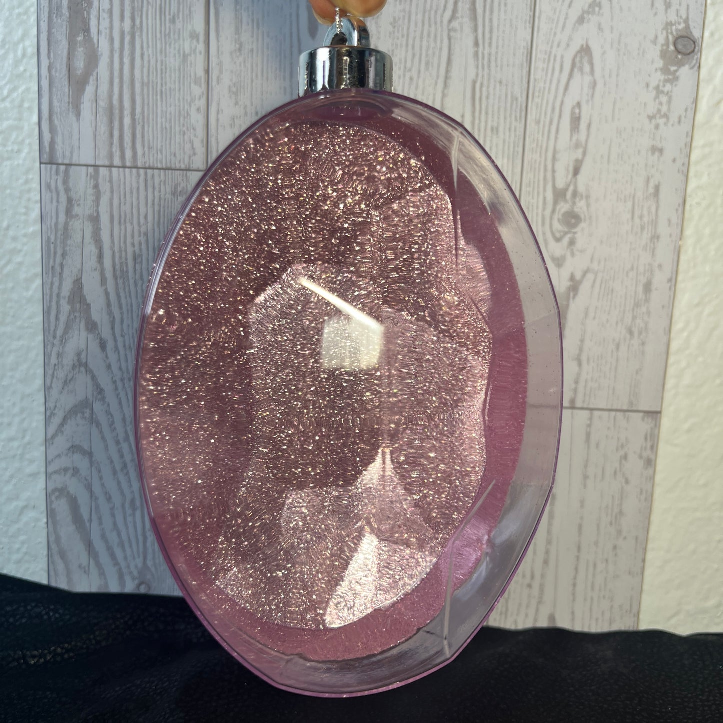 Light Pink Oval Jewel Ornament