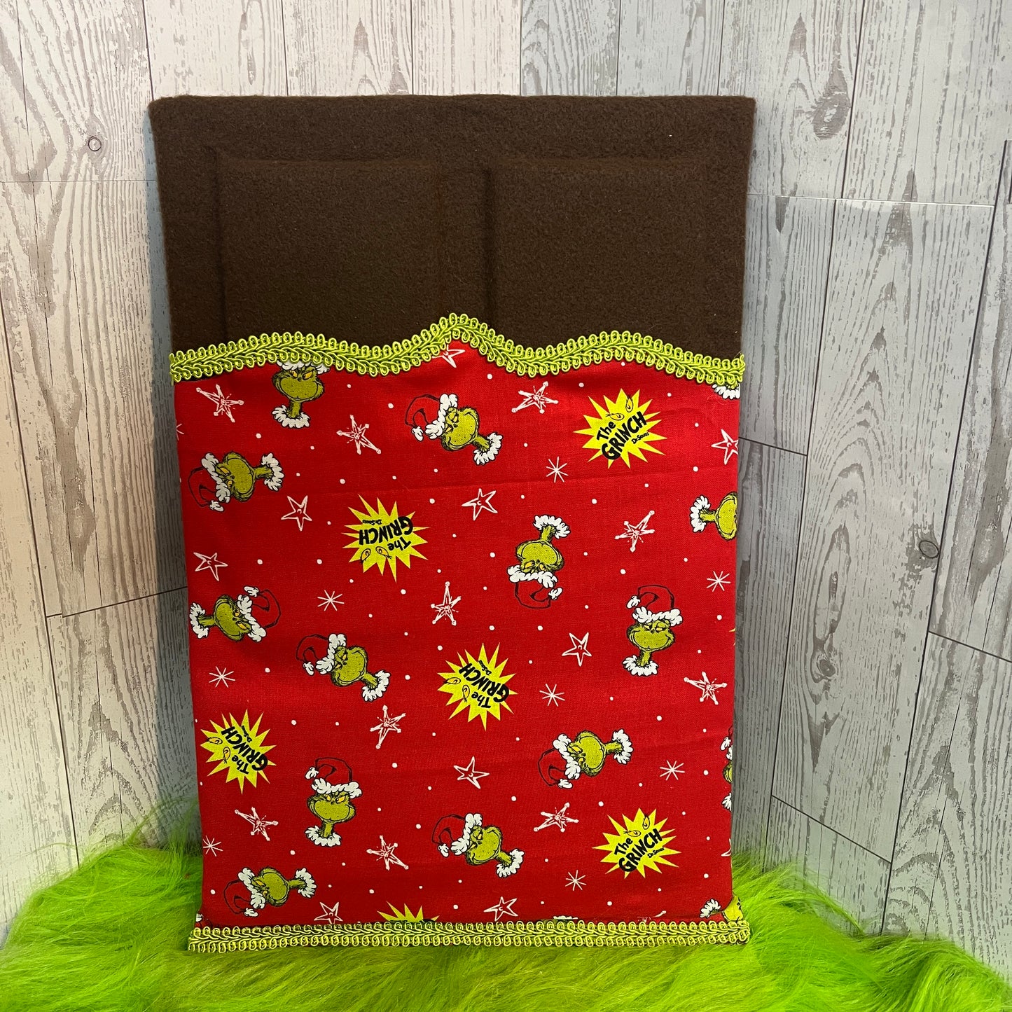 Large Faux Chocolate Candy Bar - Green Holiday Fun