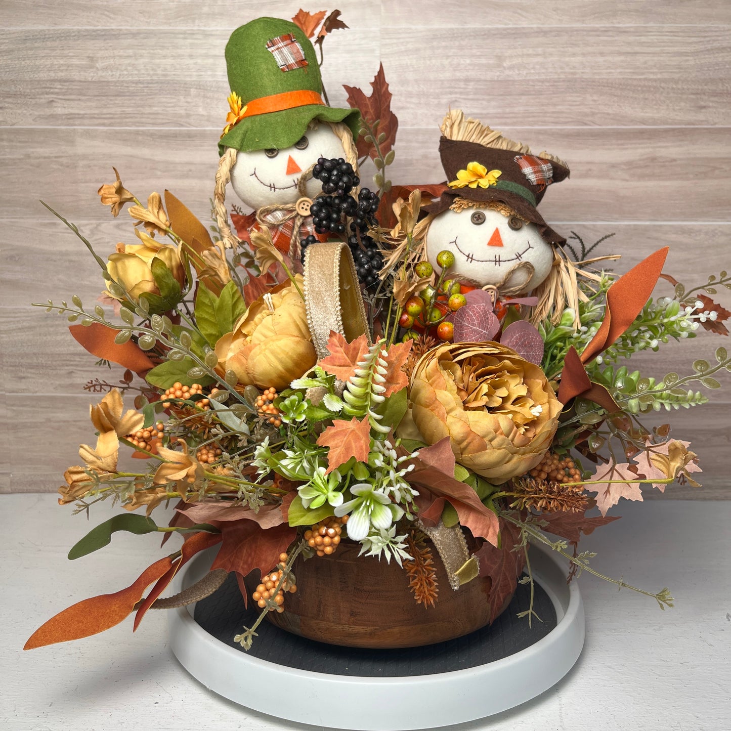 Fall Scarecrows centerpiece/ arrangement