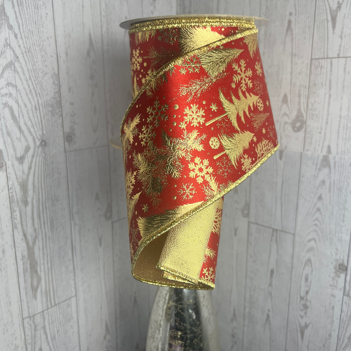 4"X10YD FOIL TREE/FUSED Red Gold