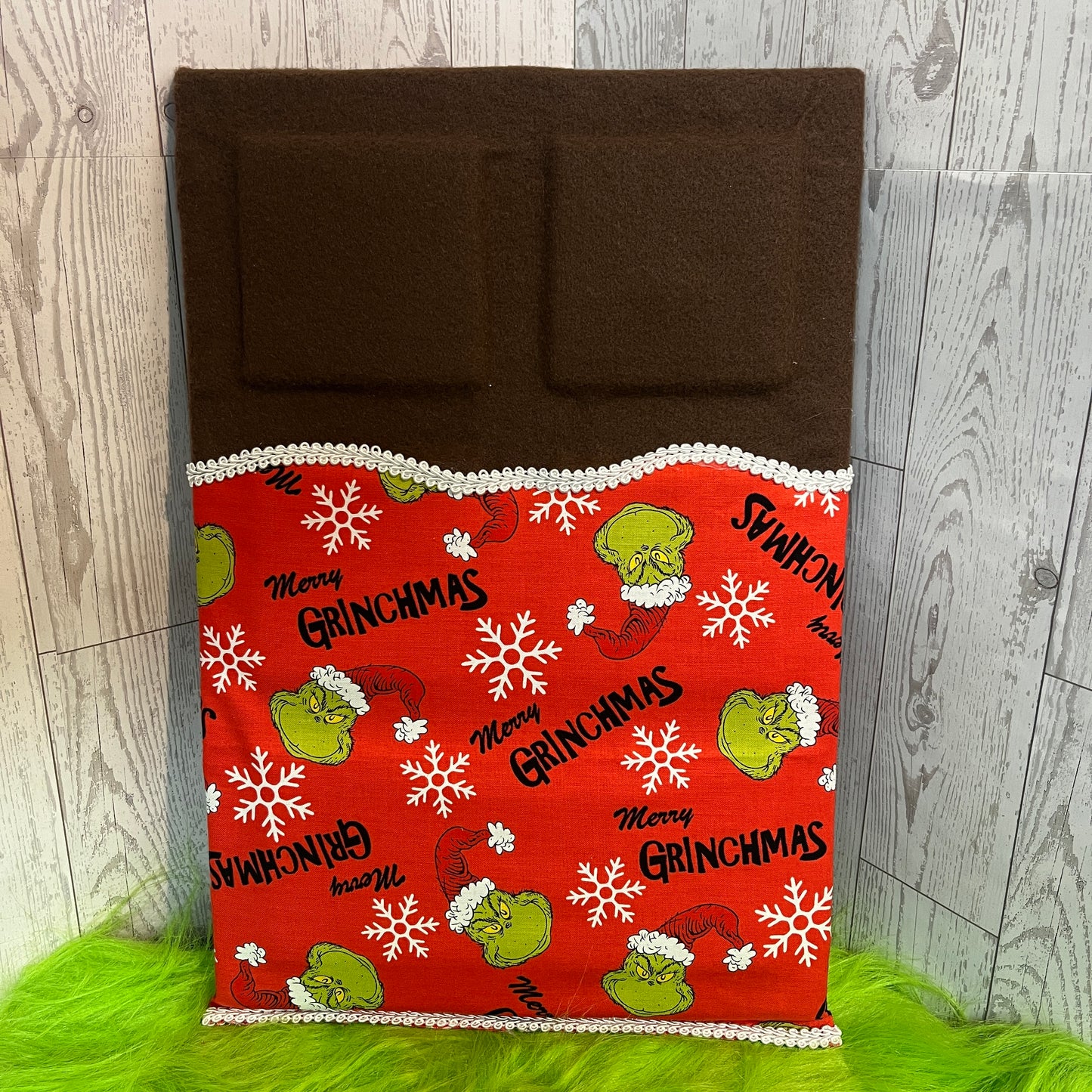 Large Faux Chocolate Candy Bar - Green Holiday Fun