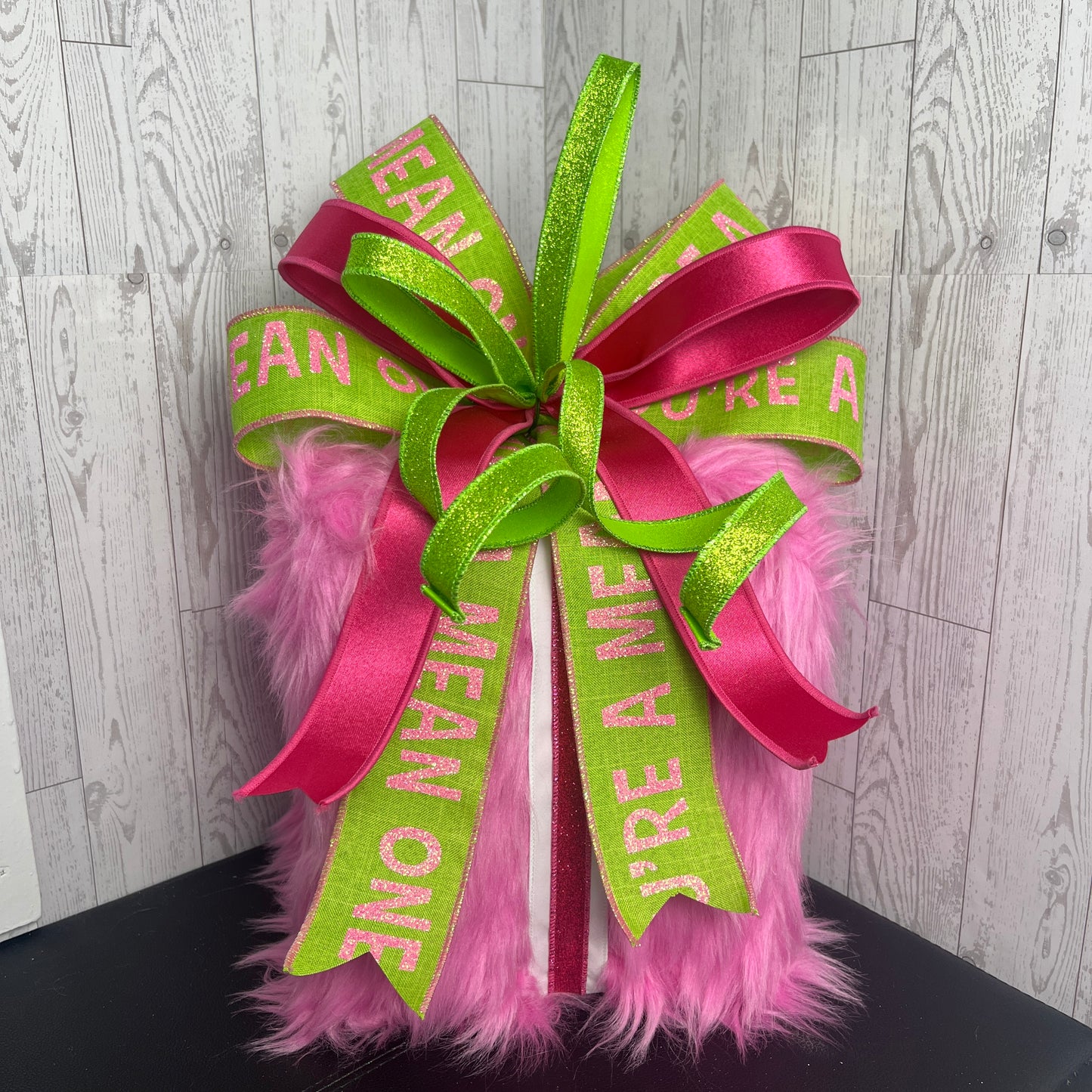 Pre-Order Pink & Green Furry Gift Box Prop