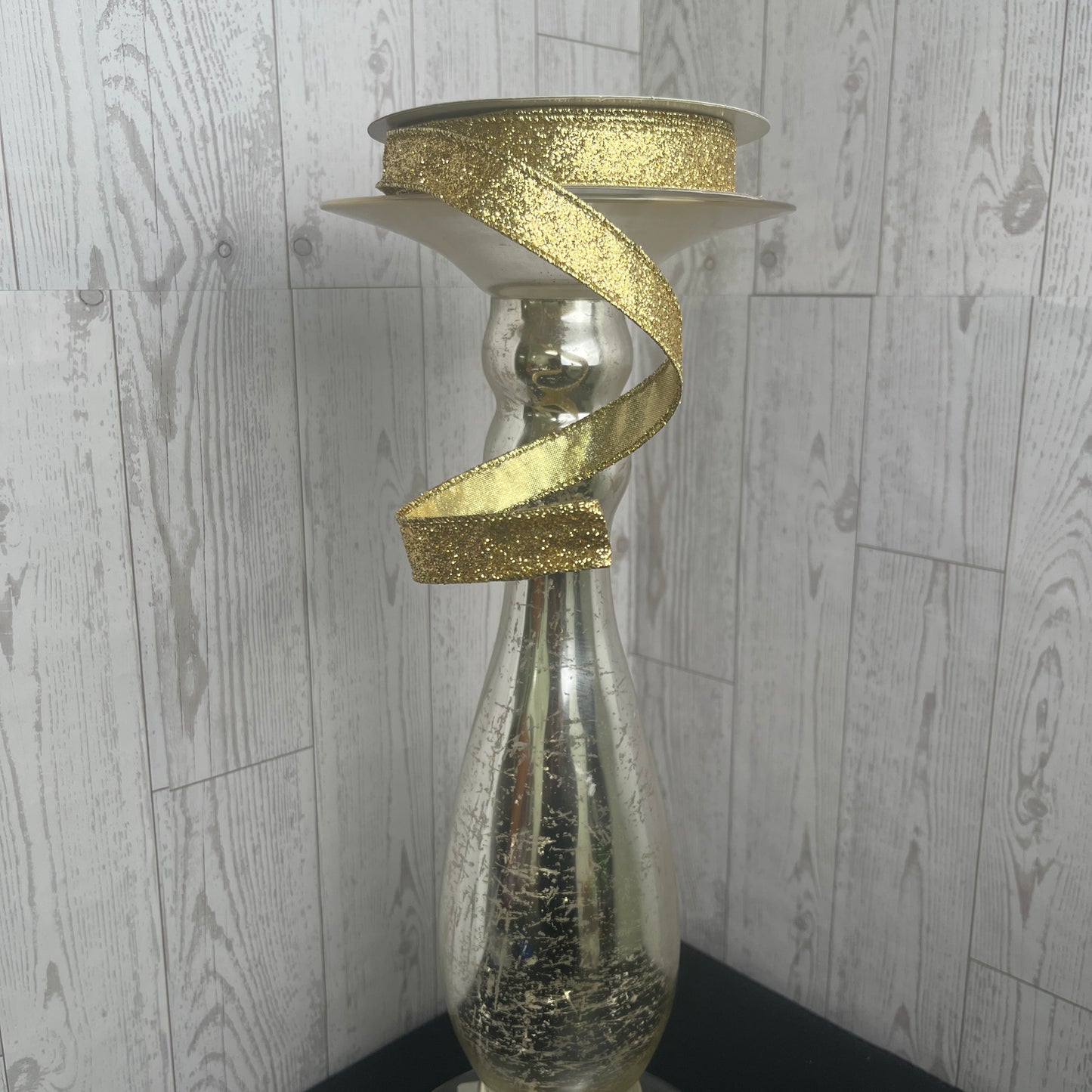 5/8"X10YD GLITTER ON METALLIC 18K Gold