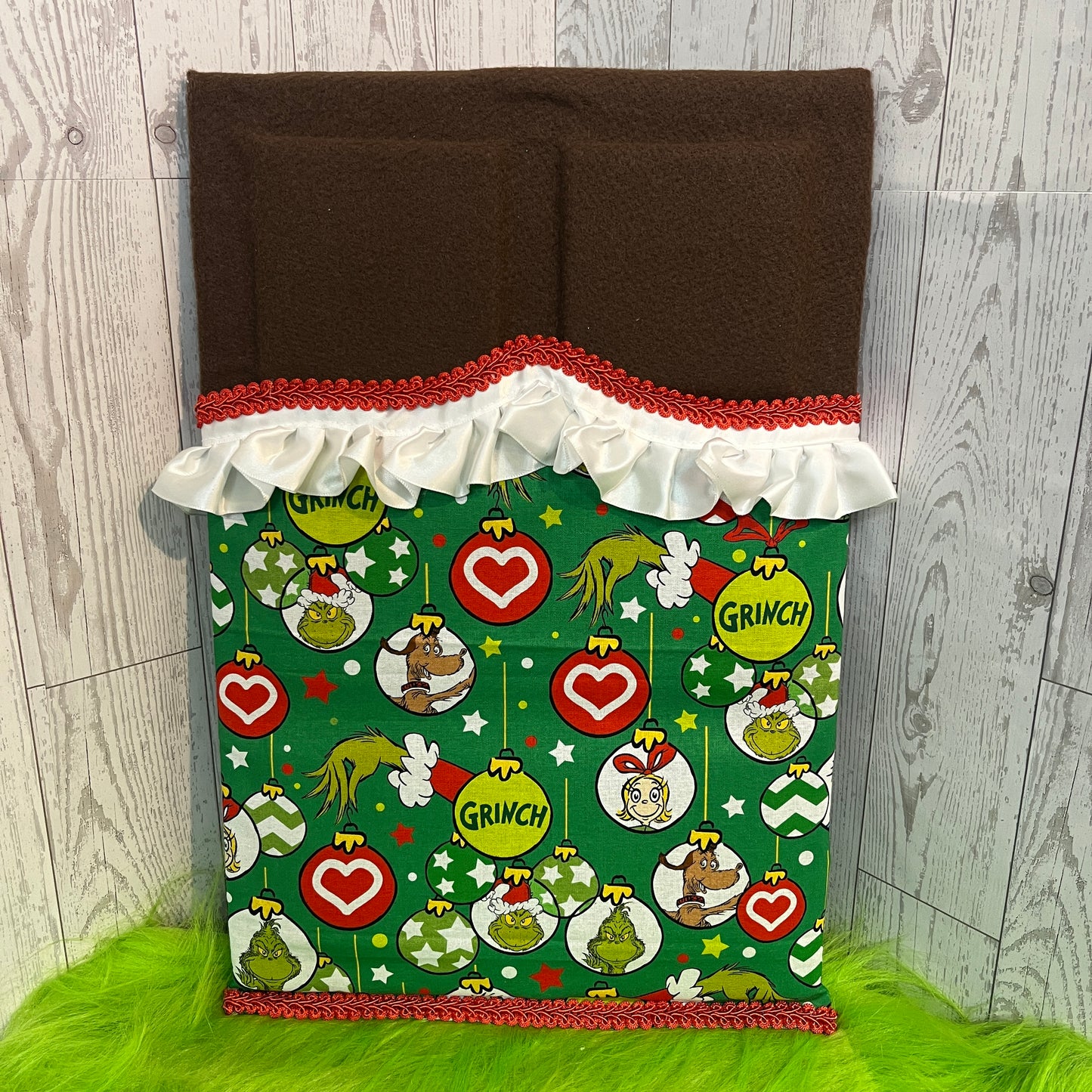 Large Faux Chocolate Candy Bar - Green Holiday Fun