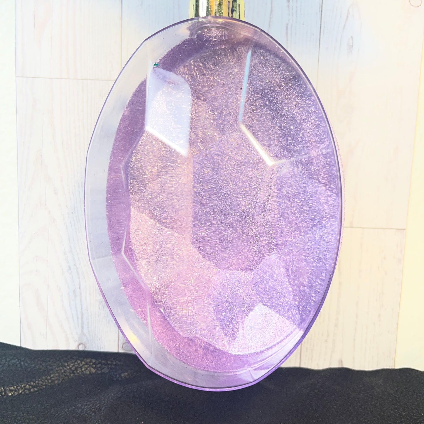 Light Purple Oval Jewel Ornament