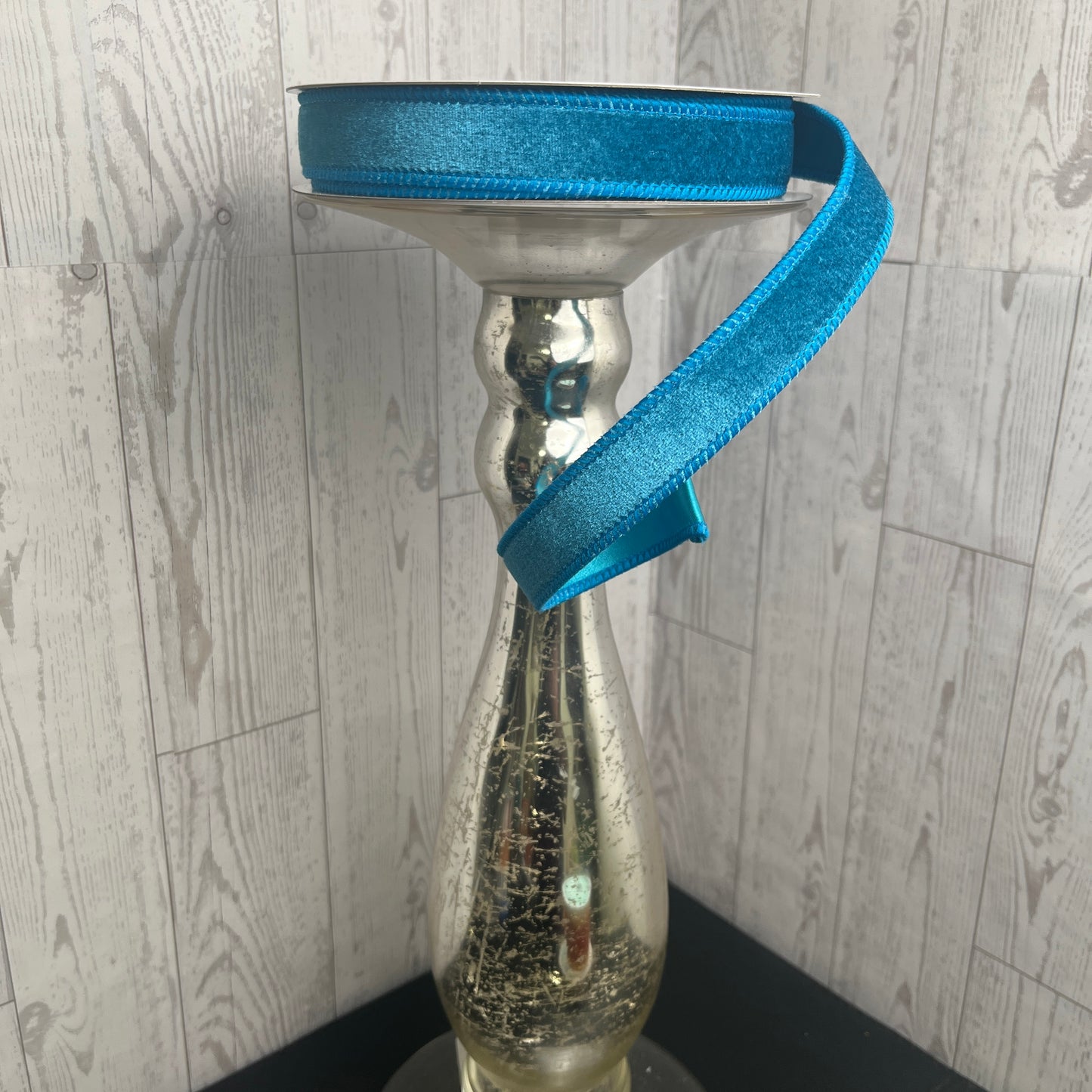 7/8"X10YD DELUXE VELVET/SATIN BACKING Teal