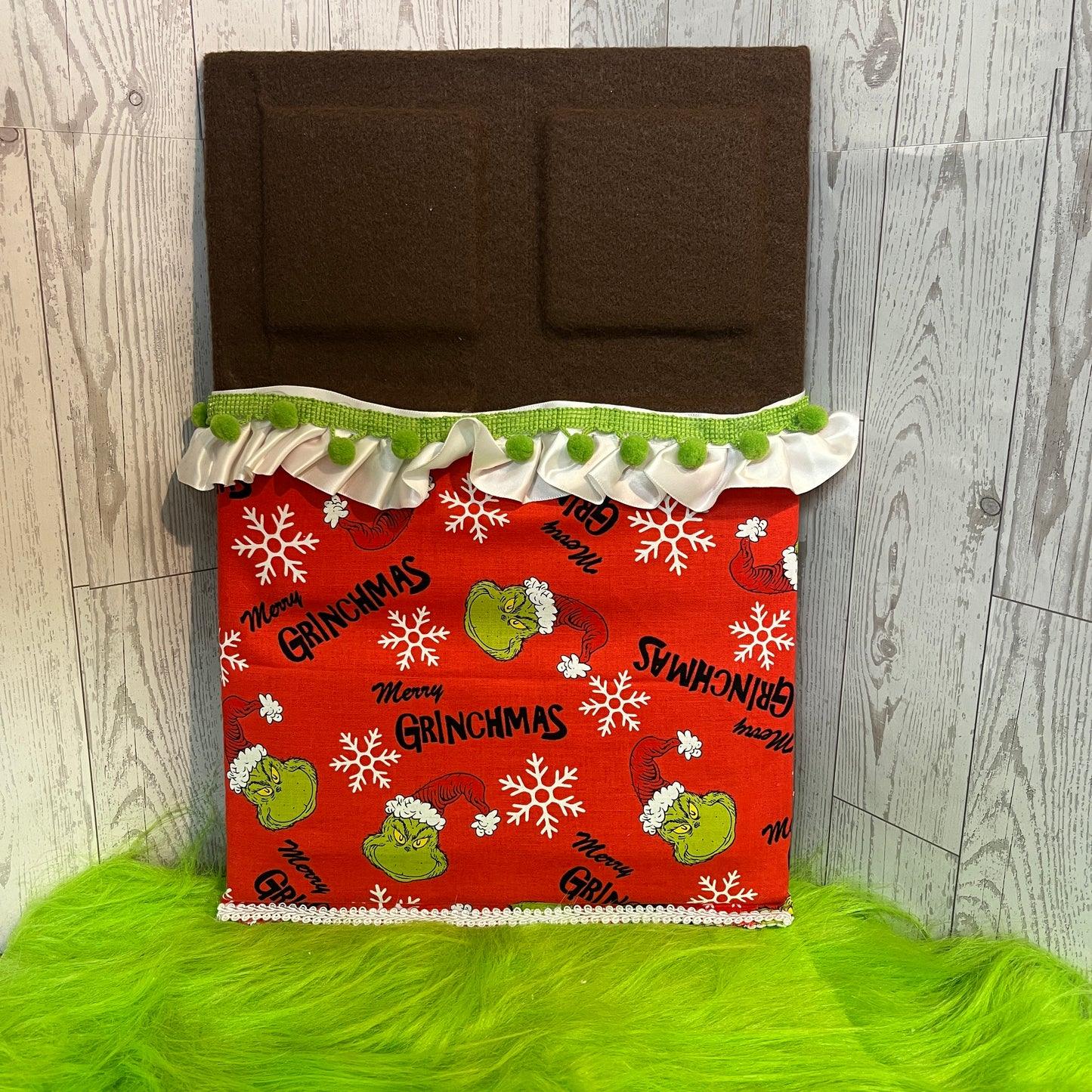 Large Faux Chocolate Candy Bar - Green Holiday Fun
