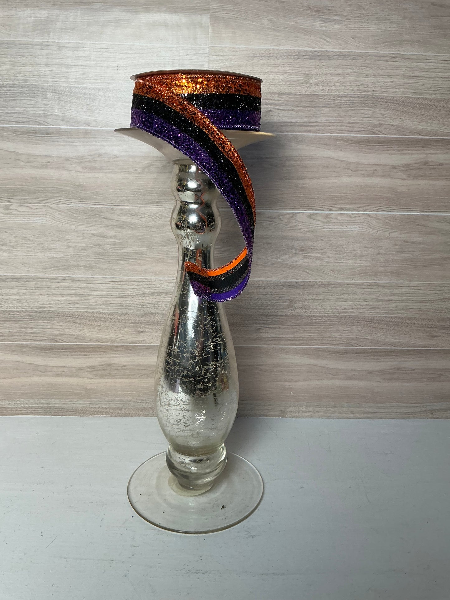 1.5"X10YD 3-IN-1 LARGE GLITTER Orange Black Purple