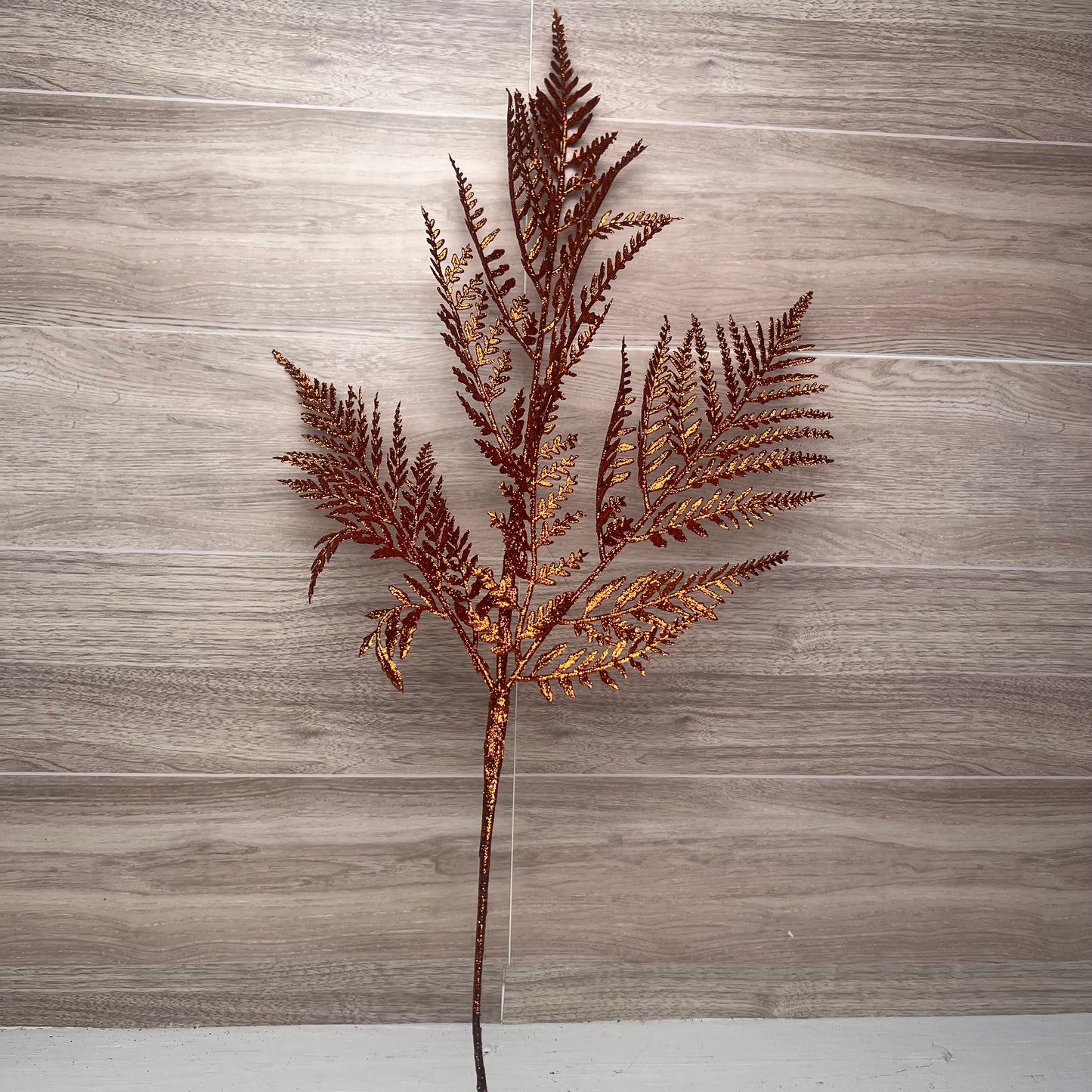 Copper Glitter Fern