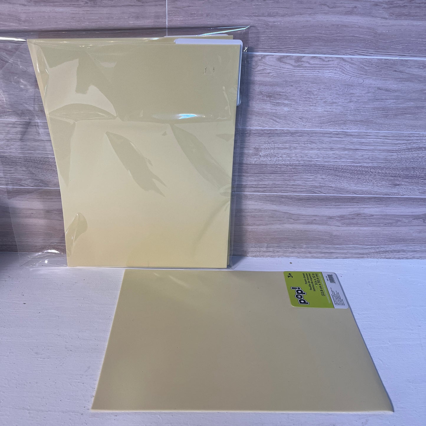8X12 Matte light yellow Non-Adhesive Foam Sheets (5)