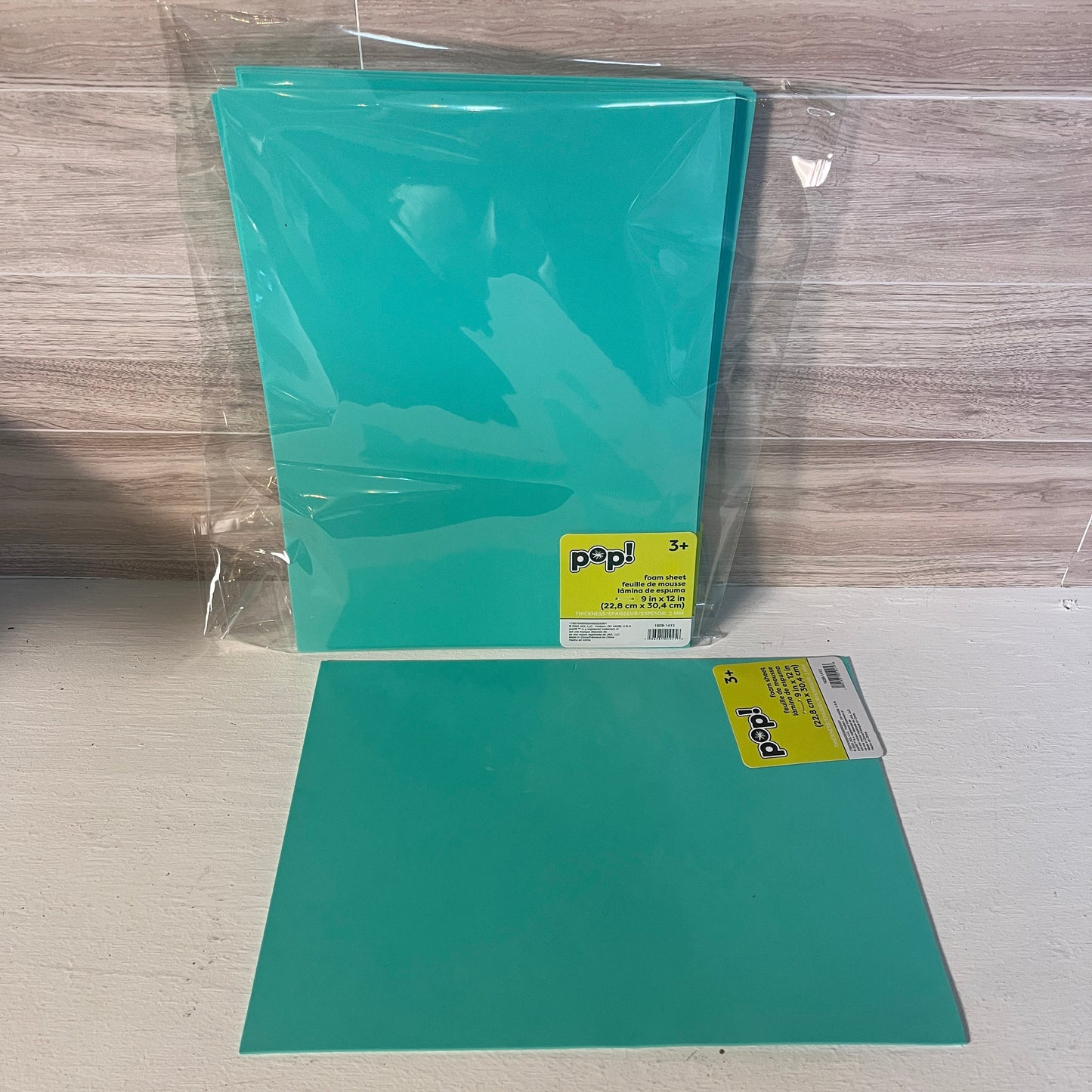 8X12 Matte Teal Blue Non-Adhesive Foam Sheets (5)