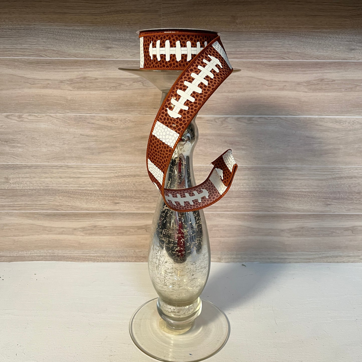 1.5"X10YD Brown Football Laces ribbon