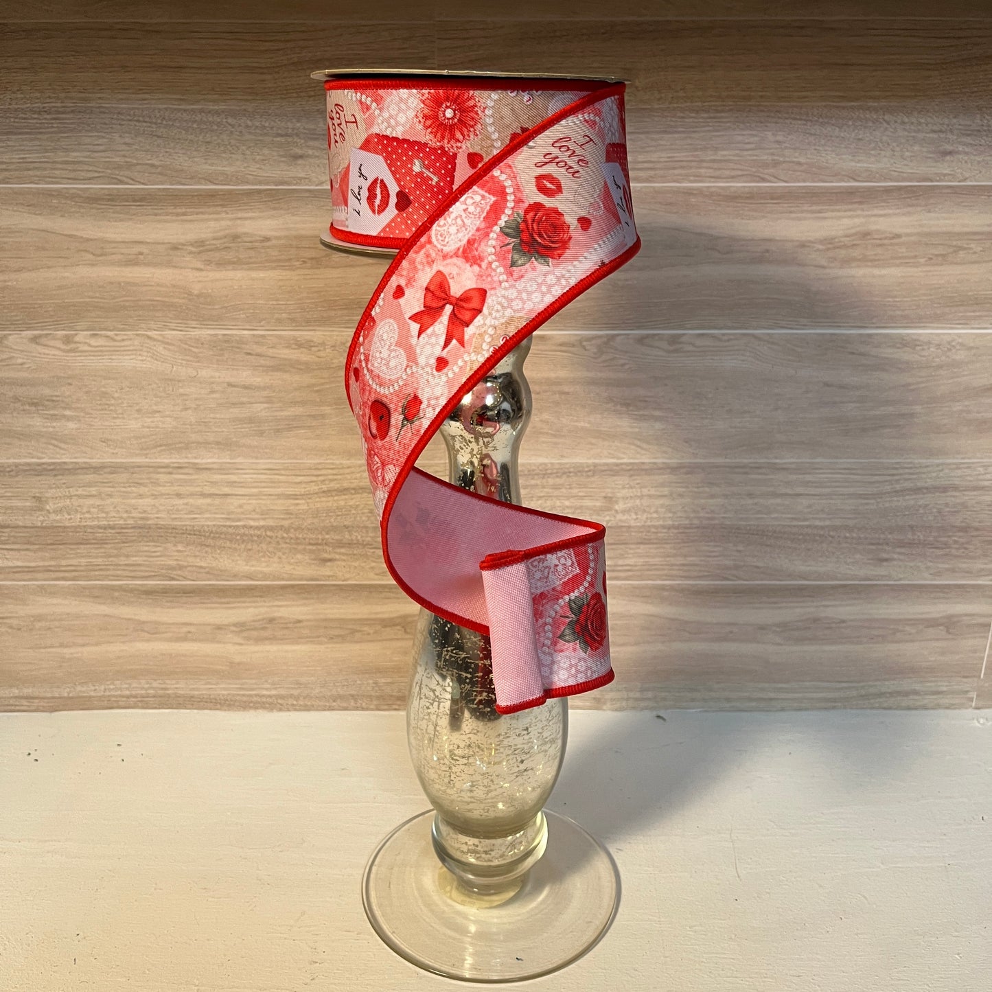 2.5"X10YD I love you Valetines Day Ribbon