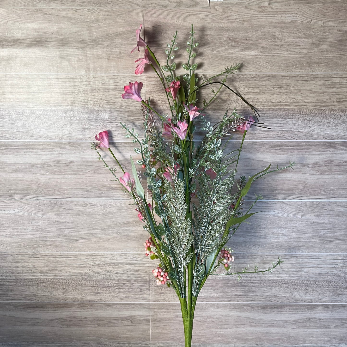 Pink Floral Piglet Filler Greenery Stem