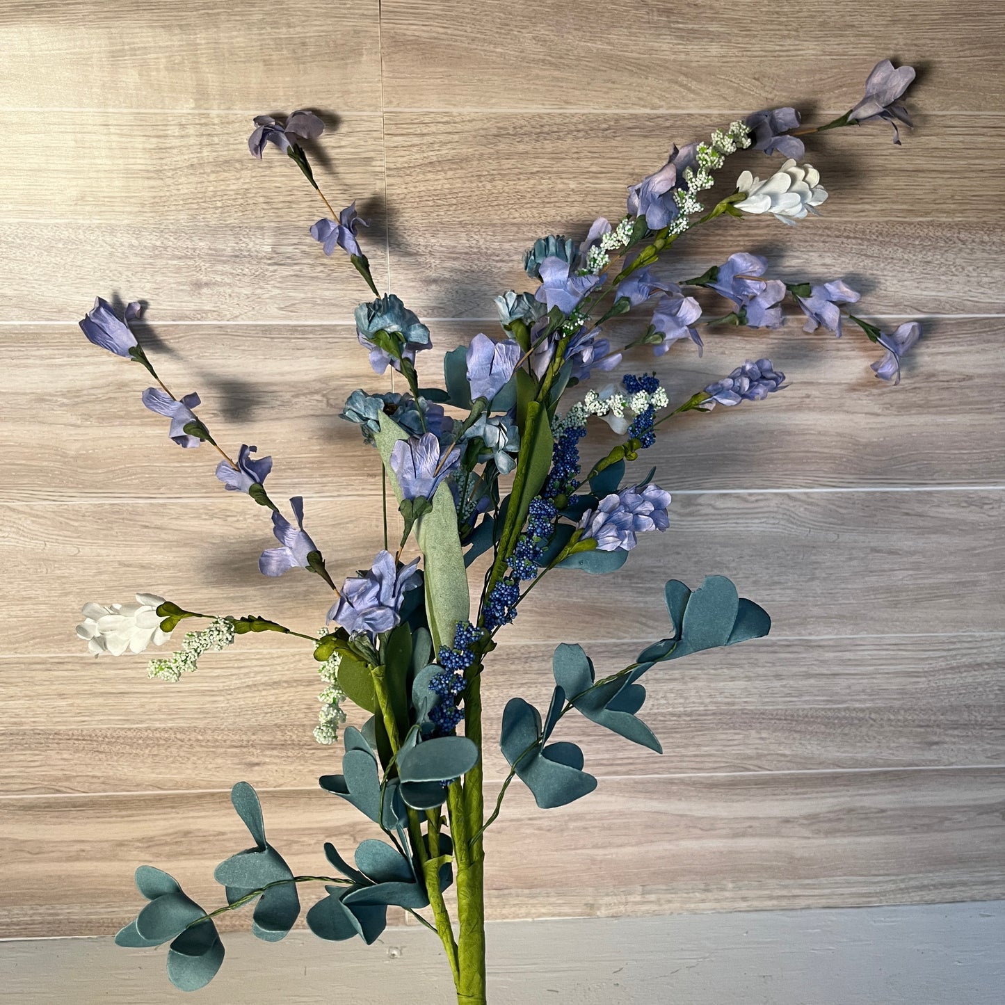 Smoke Blue Long Stem Filler Greenery Bush