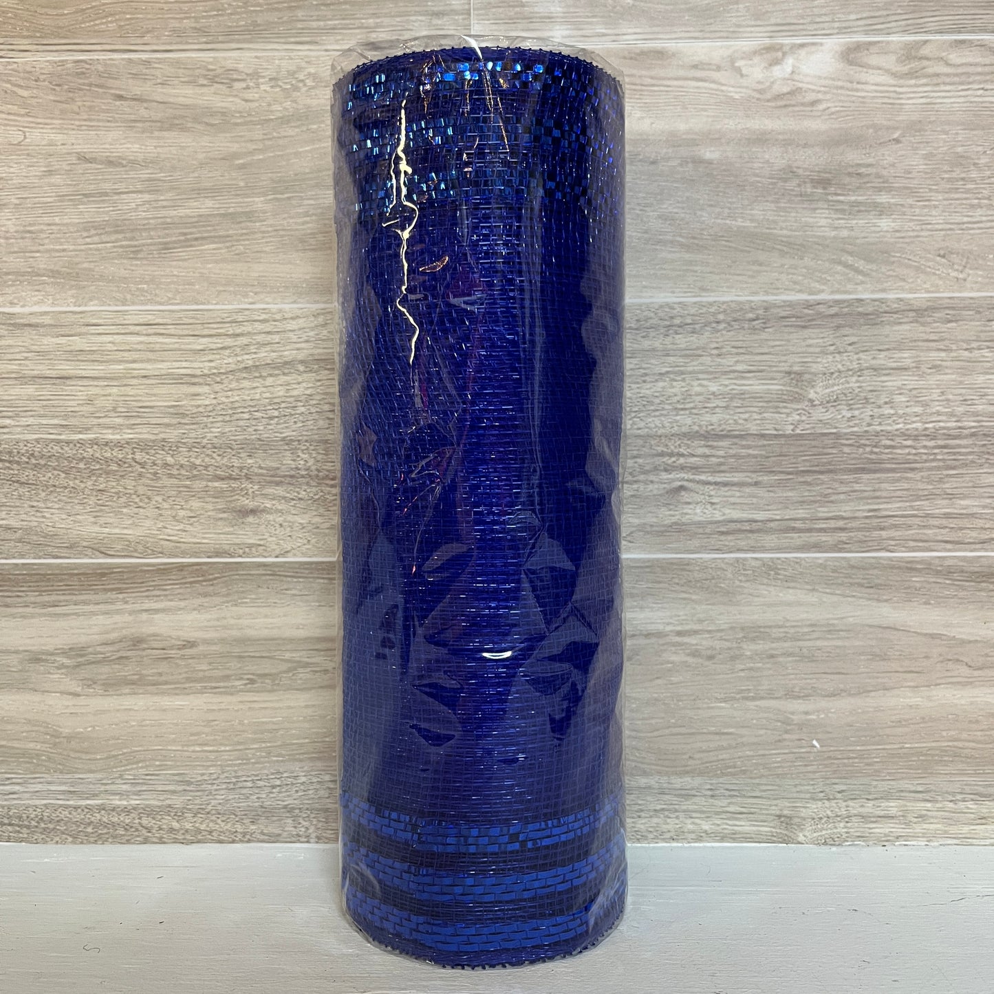 10X10YD Royal Blue W/Foil Trim Mesh