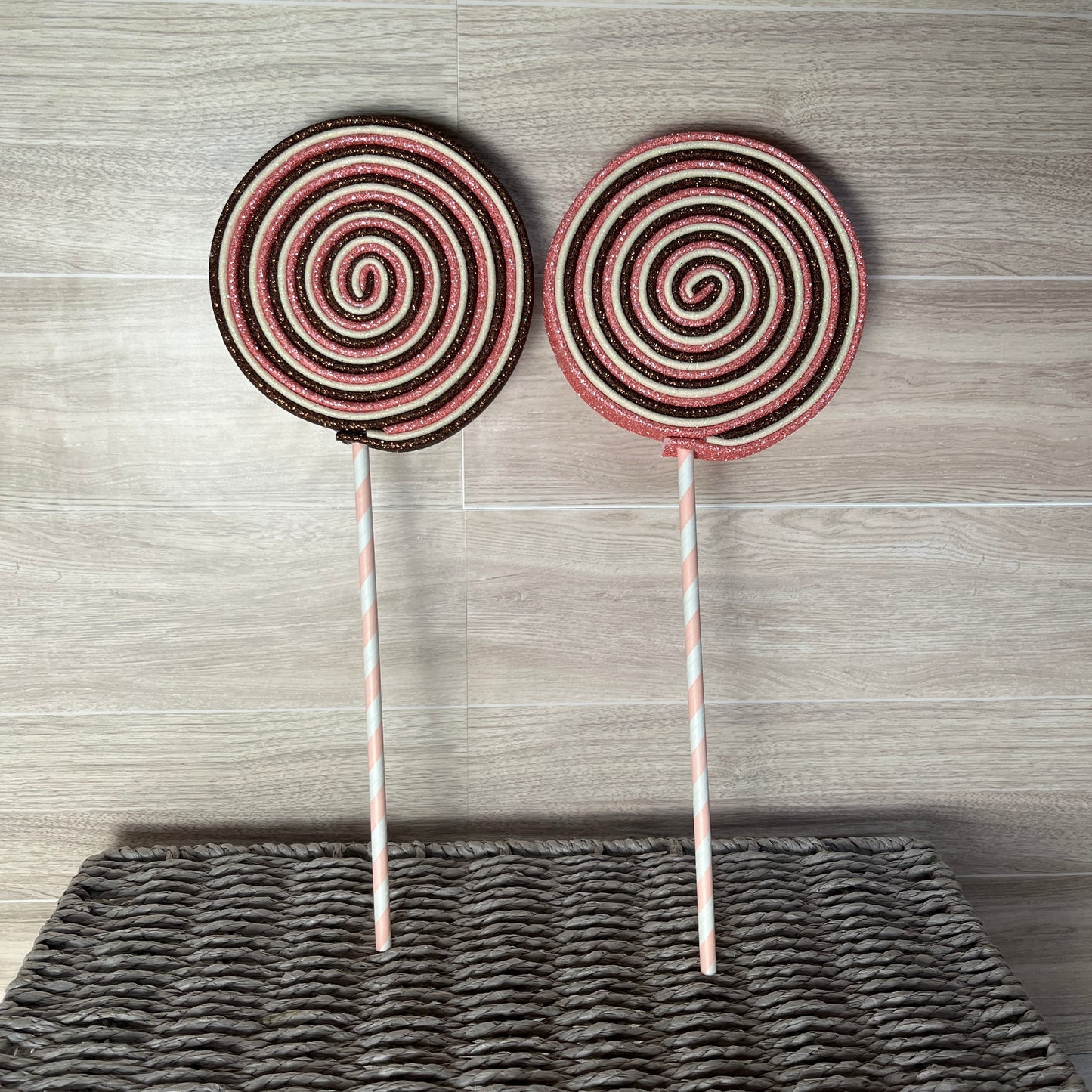 Faux Handmade Lollipops with Stick - SET 2 Neapolitan