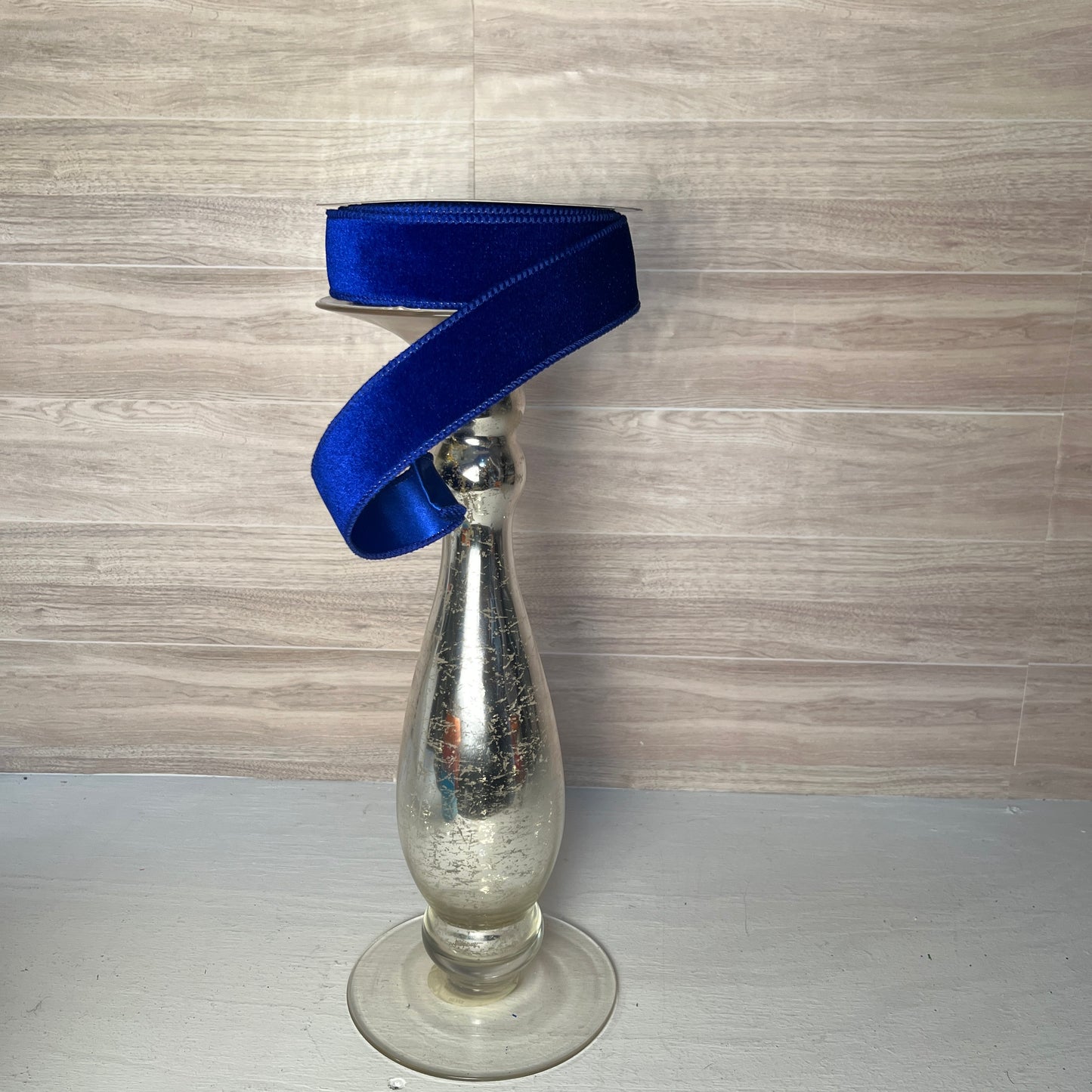 1.5"X10YD Royal Blue Velvet with Satin Backing Ribbon