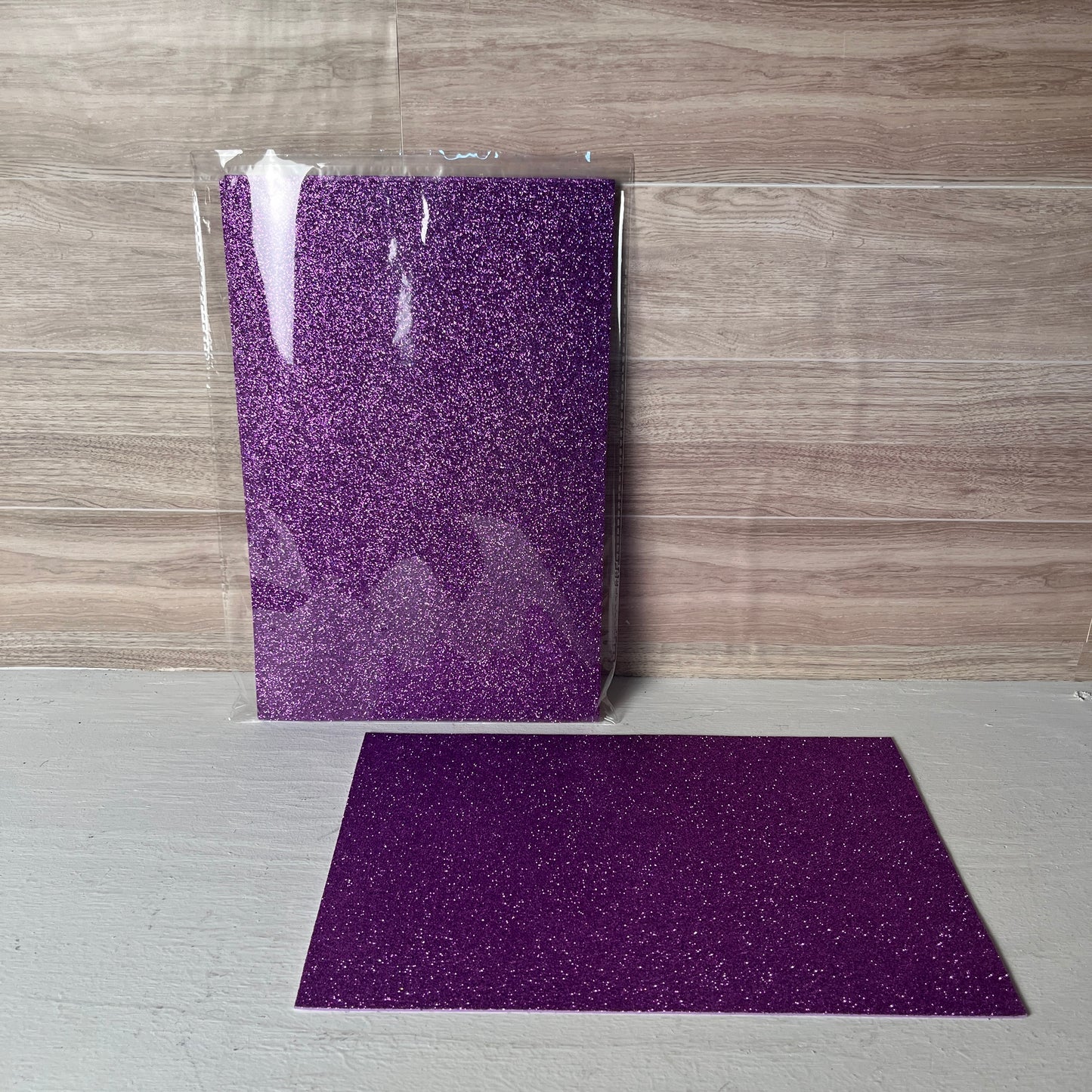8X12 Light Purple Glitter Self-Adhesive Foam Sheets (5pack)