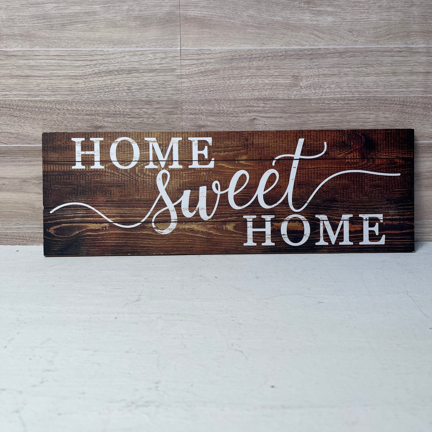 Home Sweet Home Wooden wreath sign