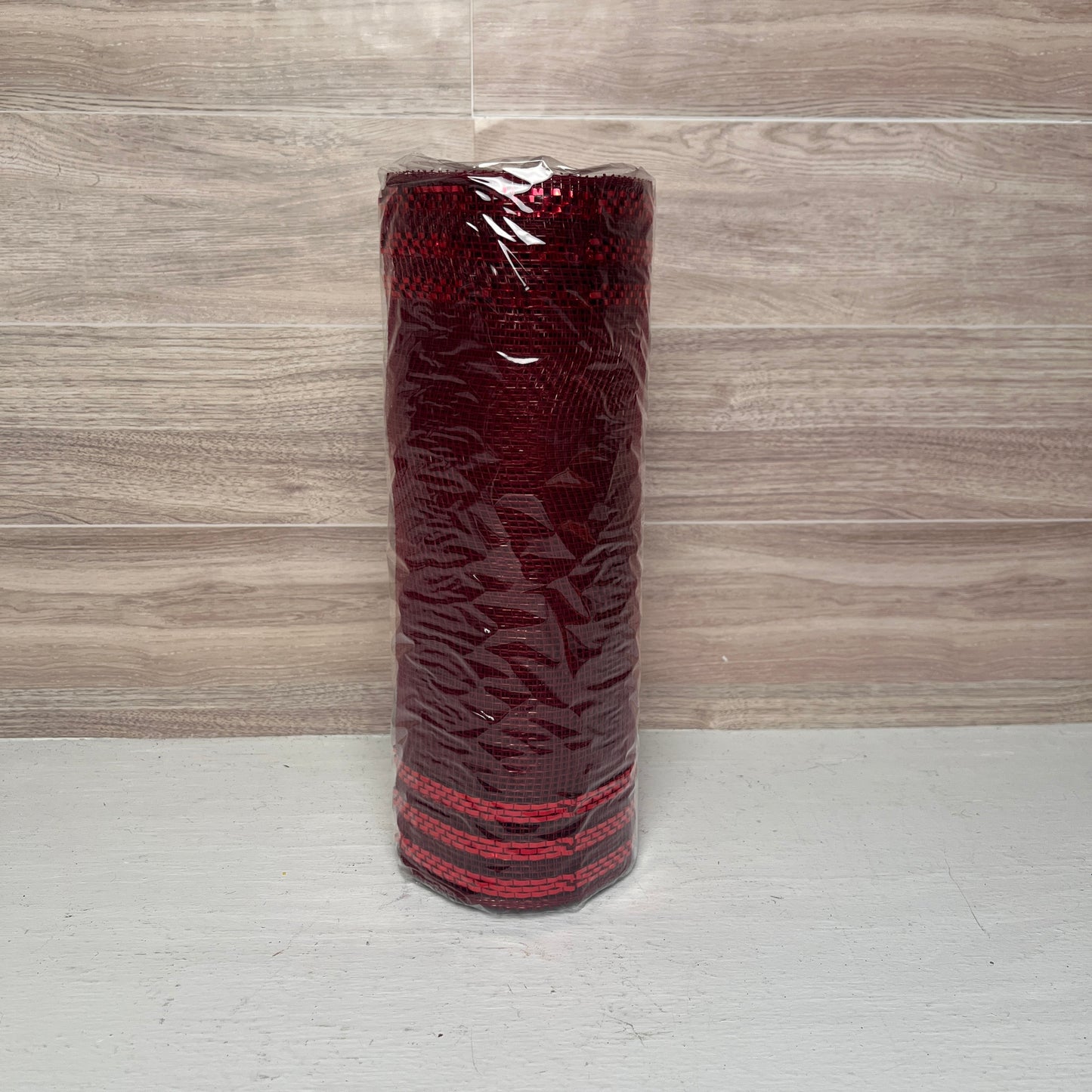 10X10YD Burgundy w/foil Mesh
