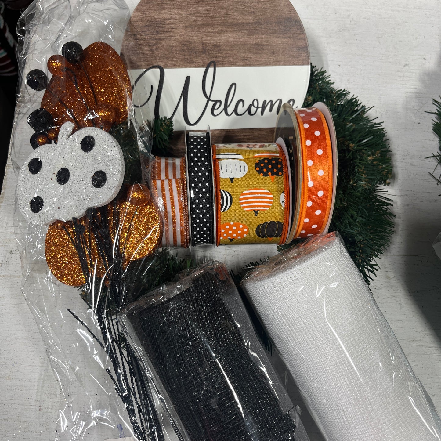 Fall Halloween Wreath Kit
