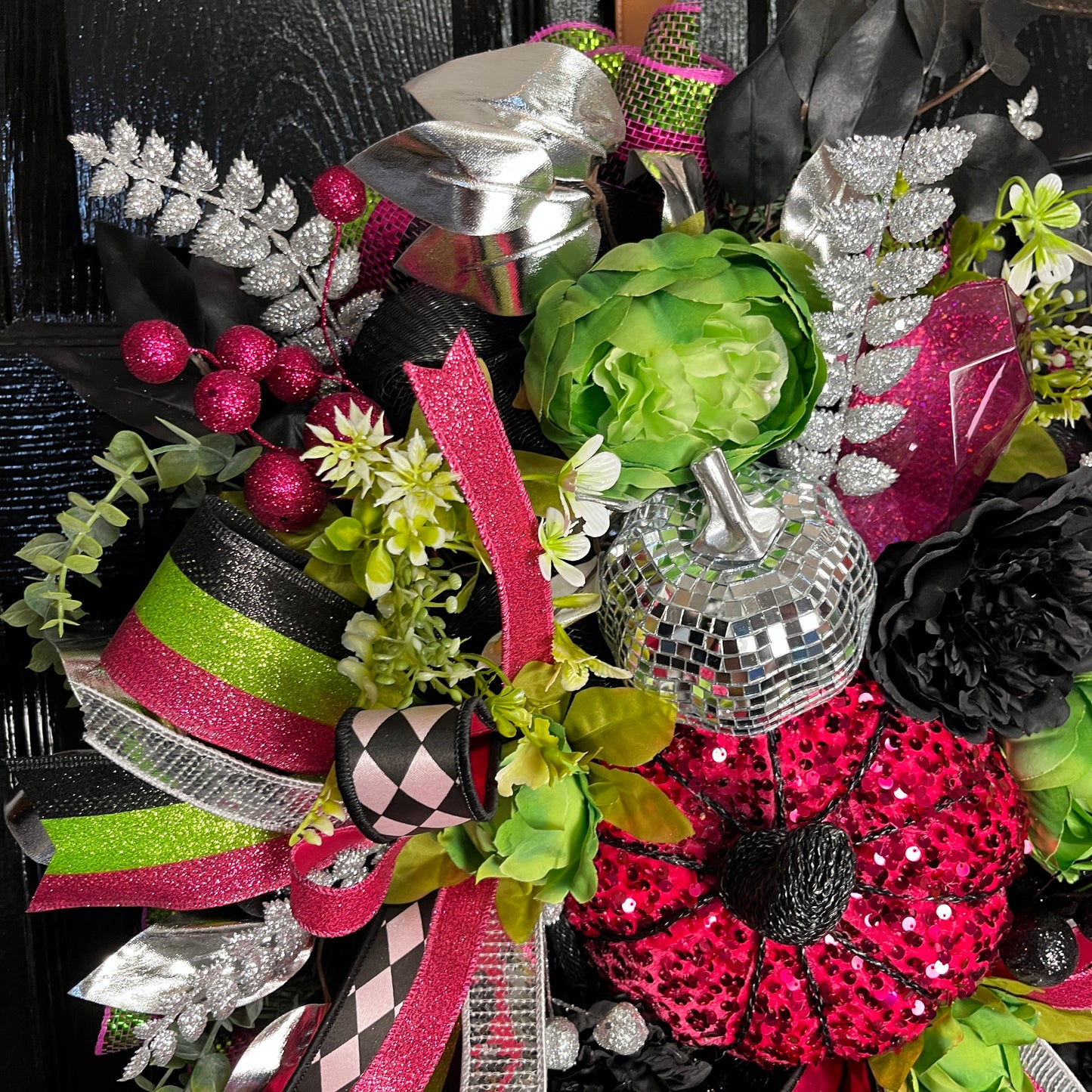 Pumpkin Glam Halloween Wreath