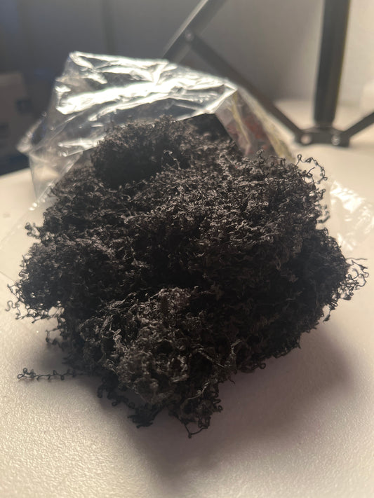 100G Black Fabric Moss in a Bag