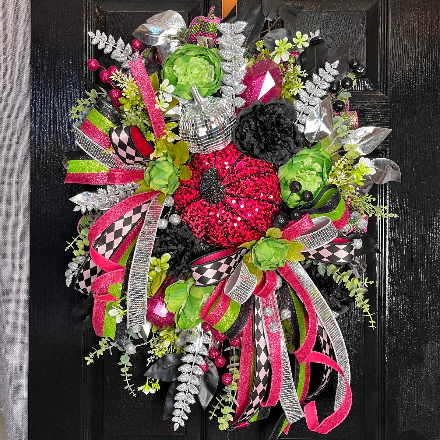 Pumpkin Glam Halloween Wreath