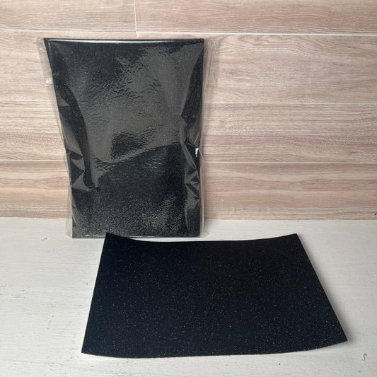 8X12 Black Glitter Self-Adhesive Foam Sheets (5pack)