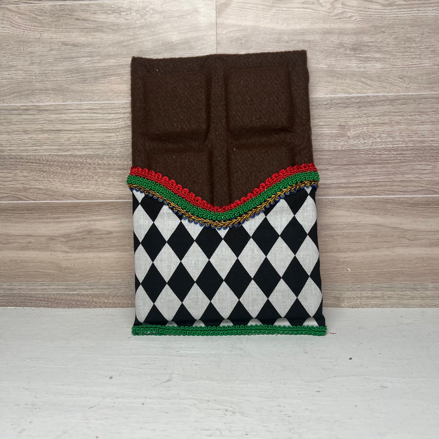 Faux Chocolate Candy Bar - Nutcracker Themed with Red and Green Trim