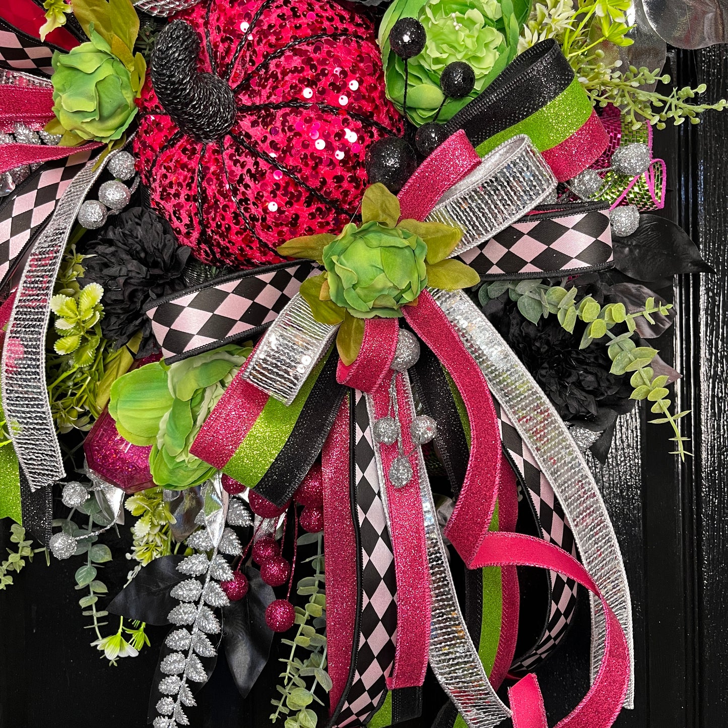 Pumpkin Glam Halloween Wreath