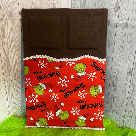 Large Faux Chocolate Candy Bar - Green Holiday Fun
