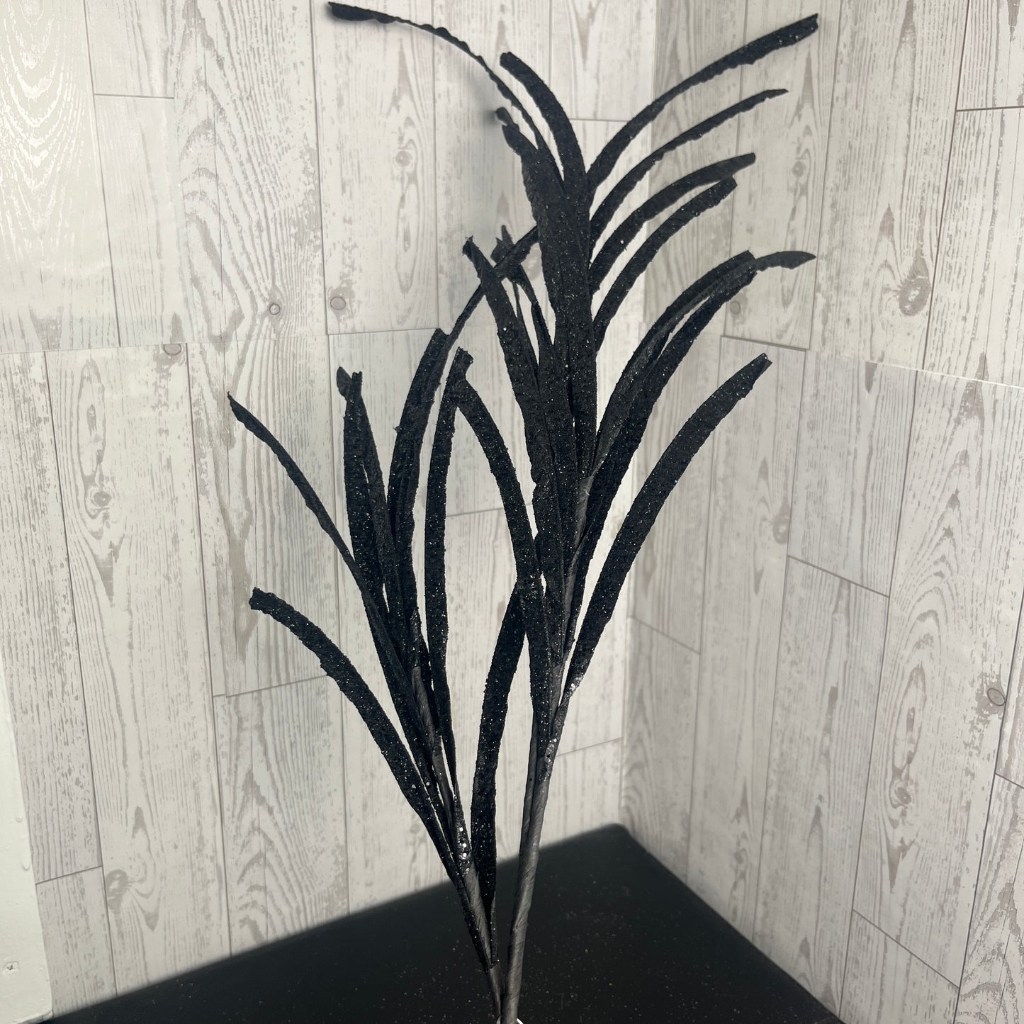 31"  Glittered Paper Grass Spray