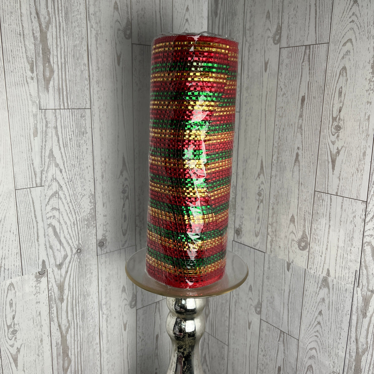 10.25"X10YD WIDE FOIL MESH Red Gold Emerald