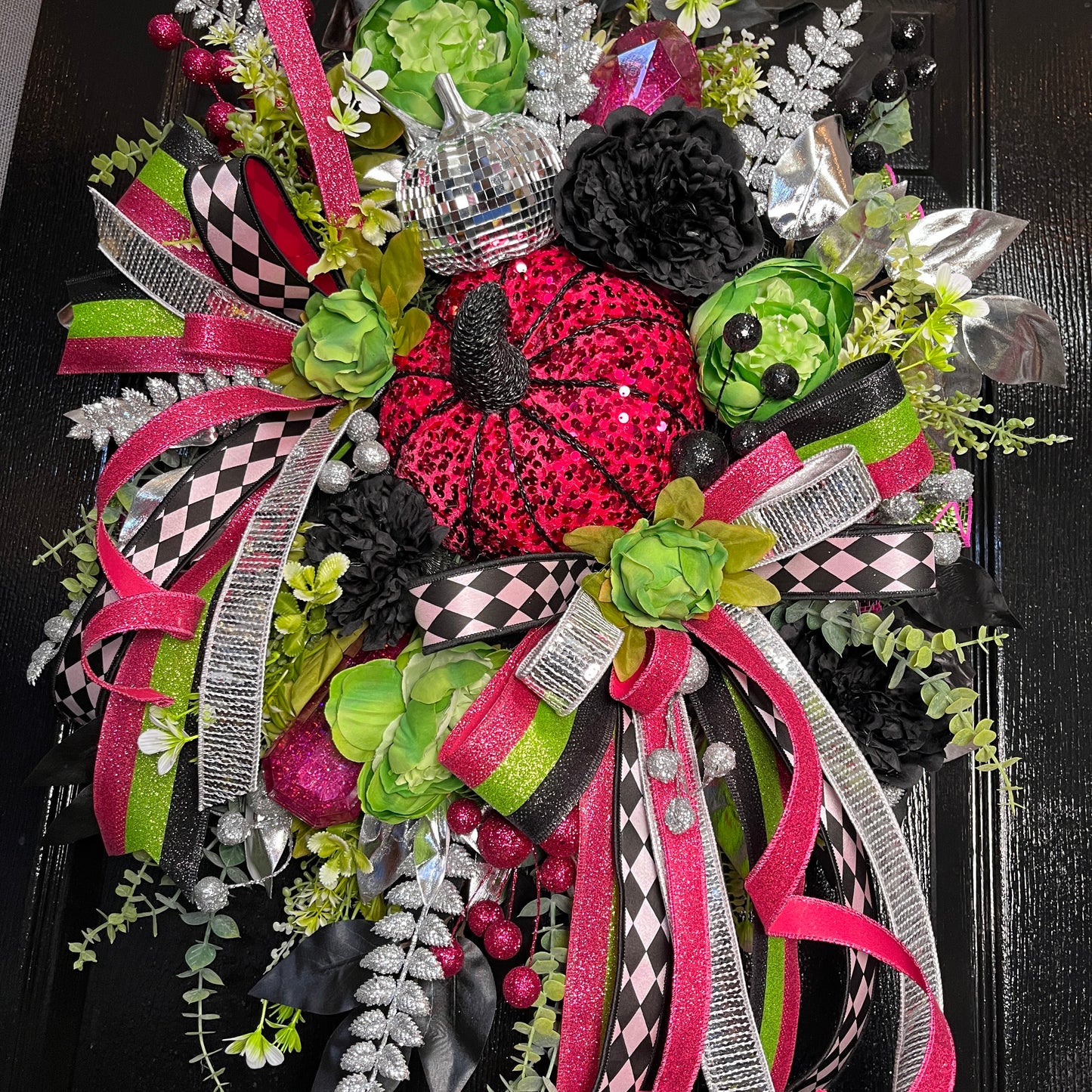 Pumpkin Glam Halloween Wreath