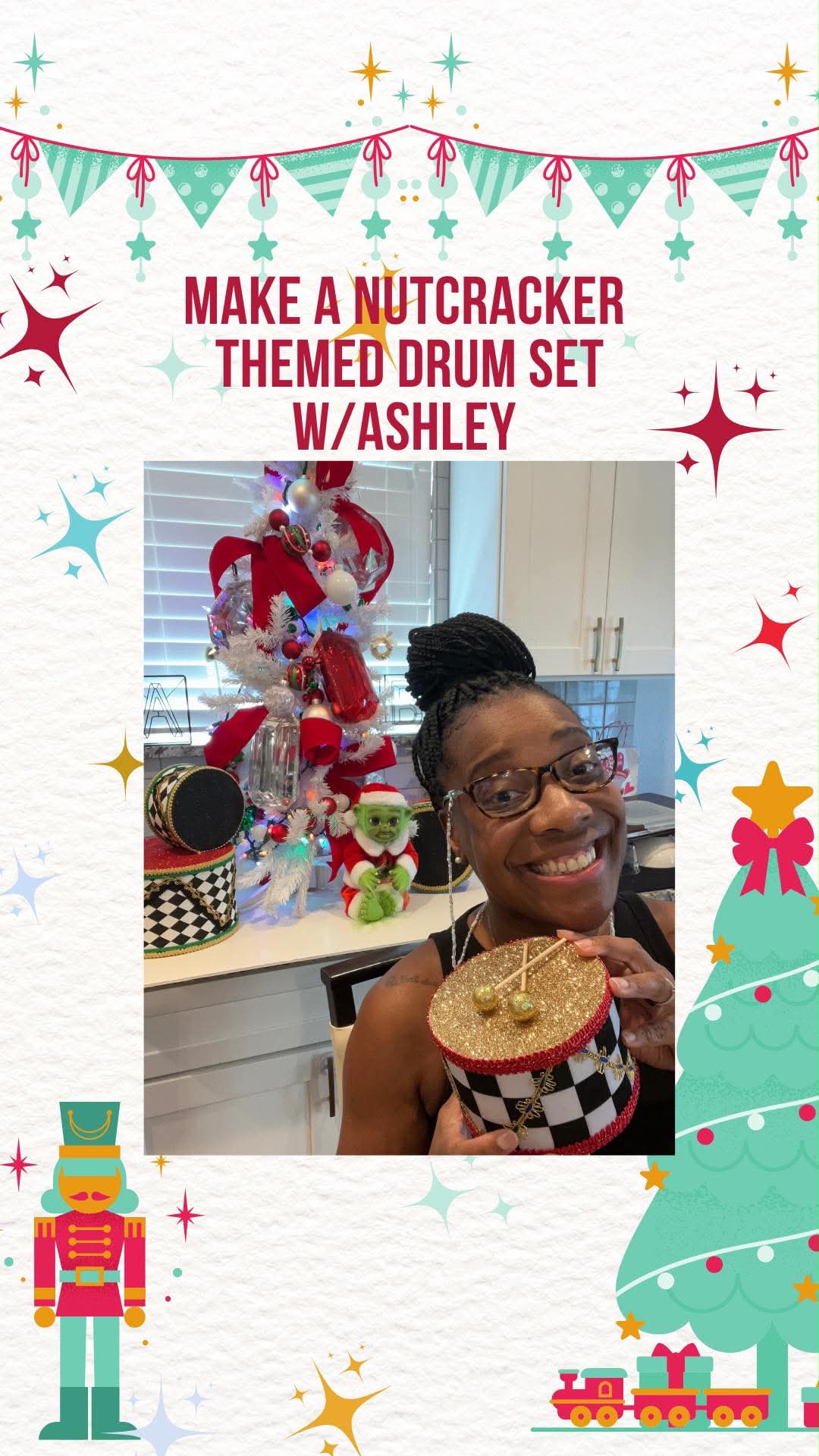 Christmas Drum Tutorial - Without Kit
