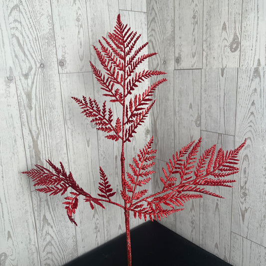 Red Glitter Fern