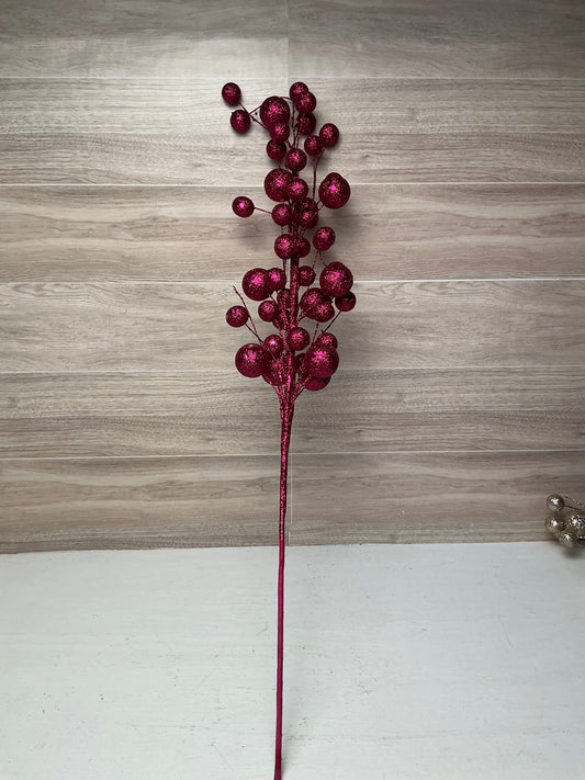 27" Hot Pink Multi Ball Glitter Spray