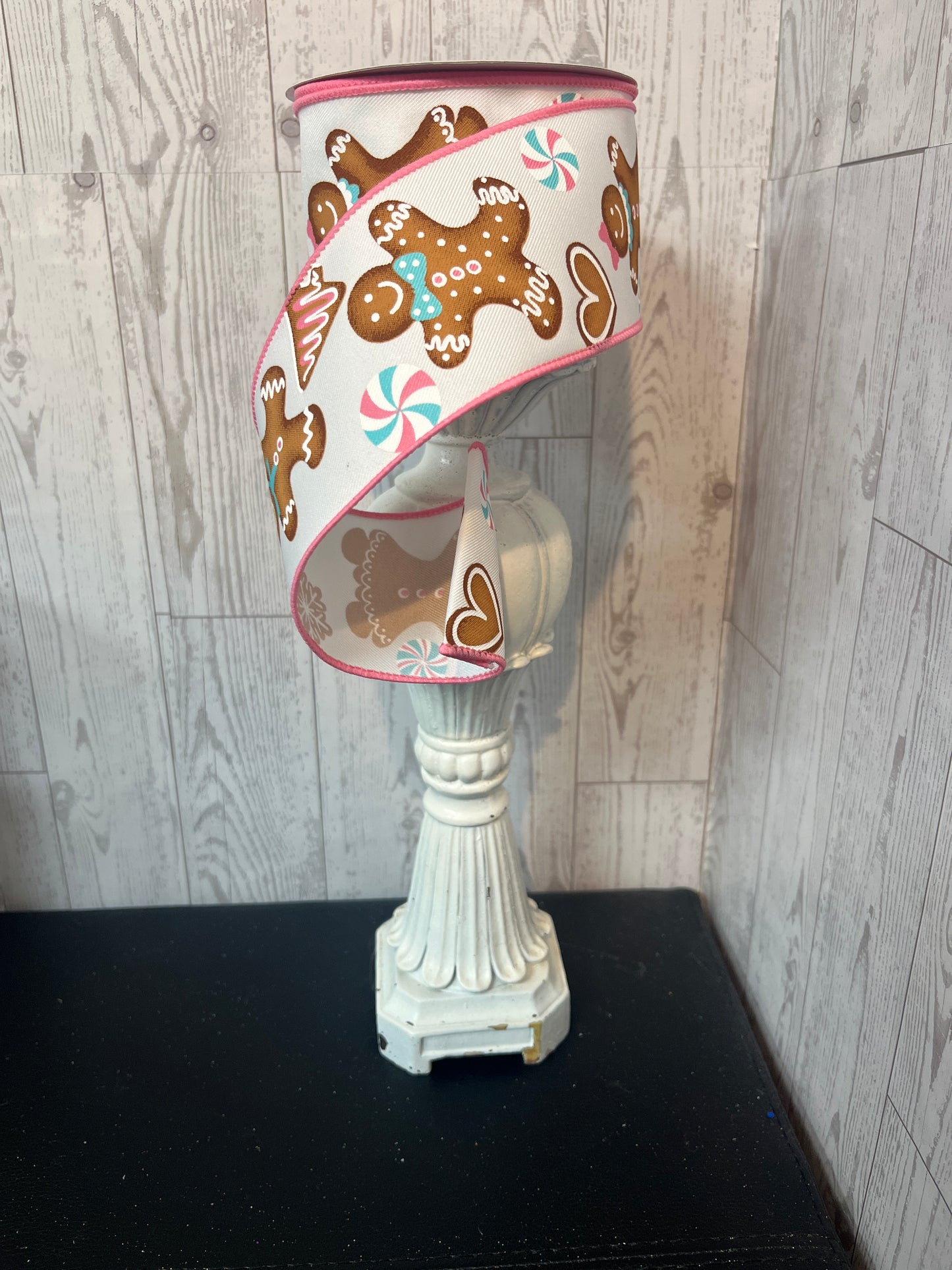 2.5"X10YD GINGERBREAD White. Multi
