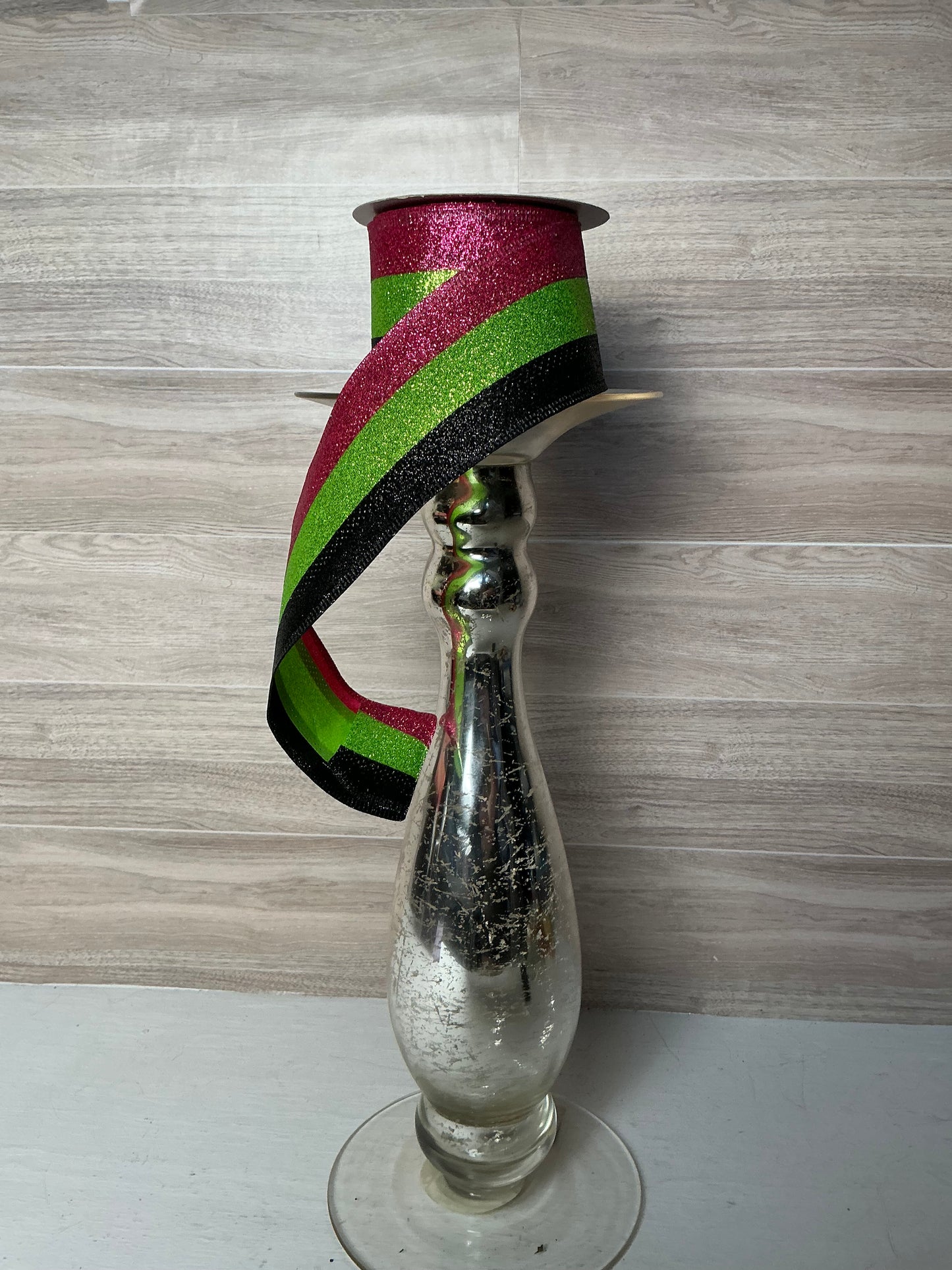 2.5"X10YD 3-IN-1 SHIMMER GLITTER Black, Lime, Hot Pink
