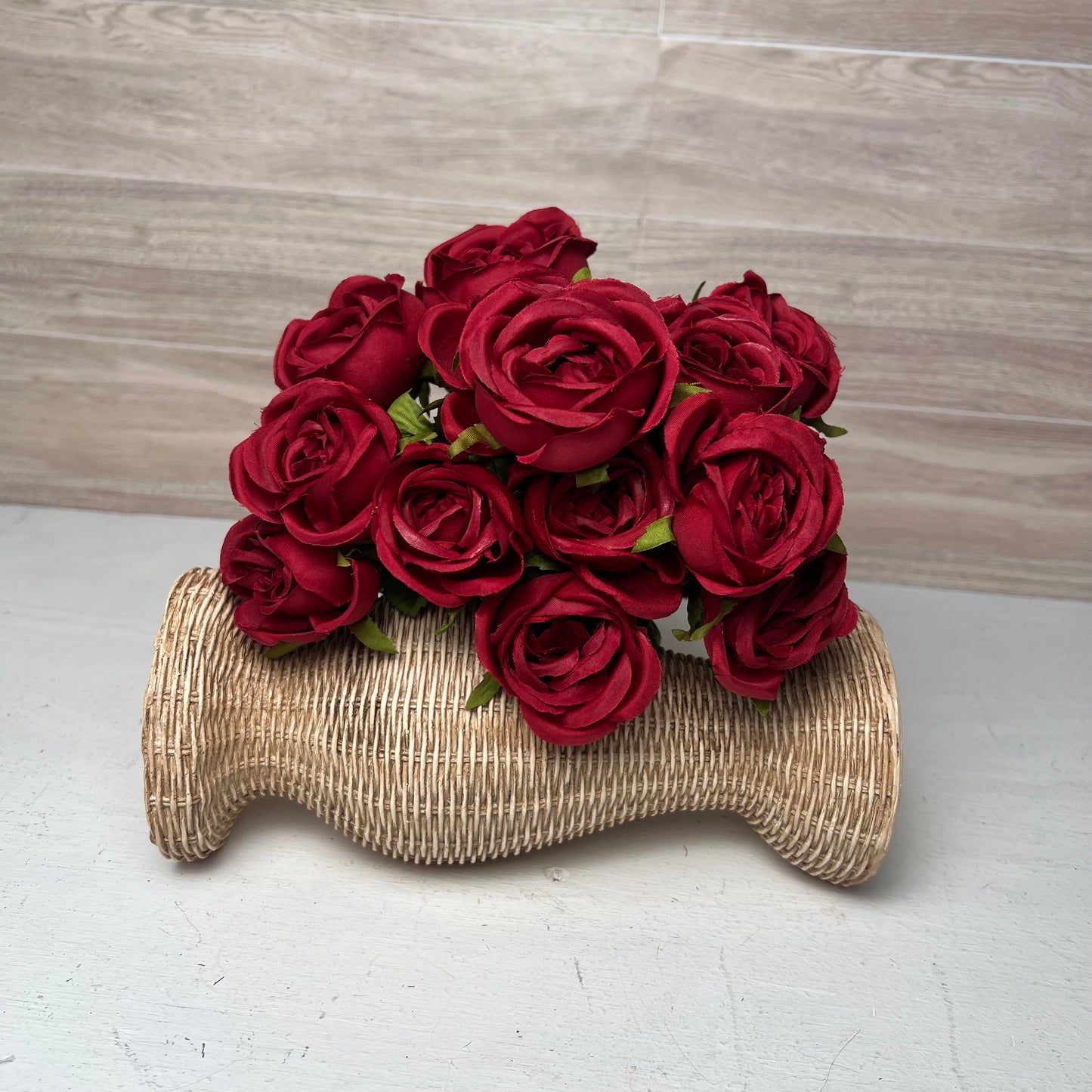 Burgundy Mini Cabbage rose Bush (13stems)