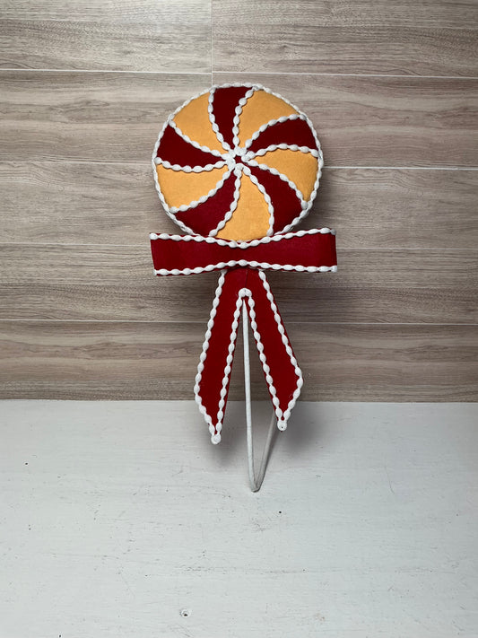 24" SUGAR/SPICE LOLLIPOP STEM (gingerbread)