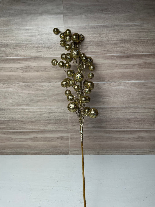 27" Gold Multi Ball Glitter Spray