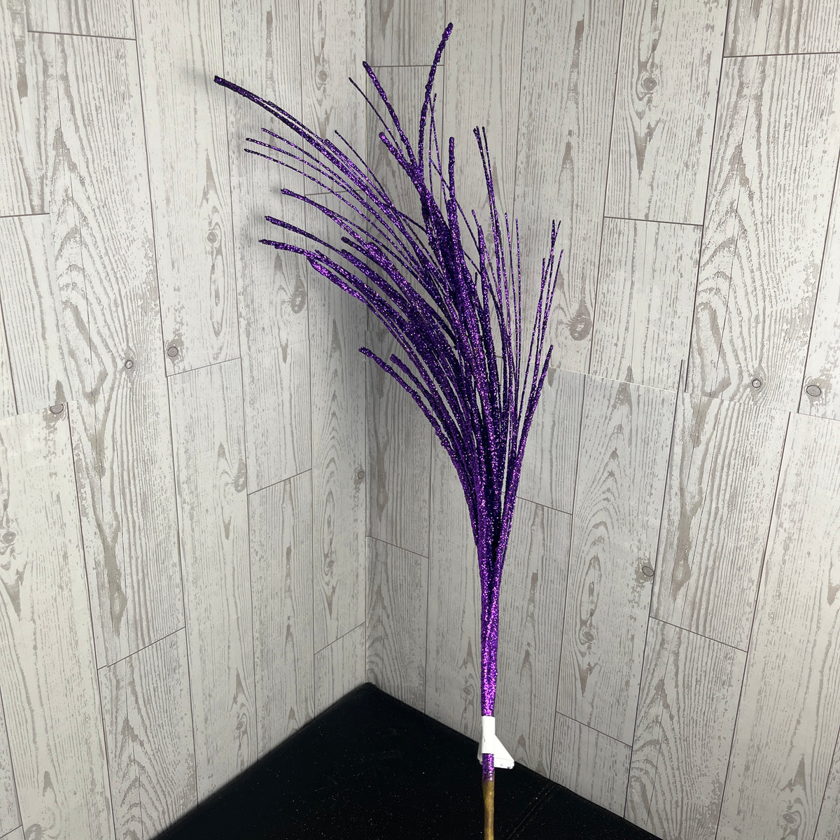 31"L GLITTER/MINI BEAD/FISHLINE SPRAY- Purple