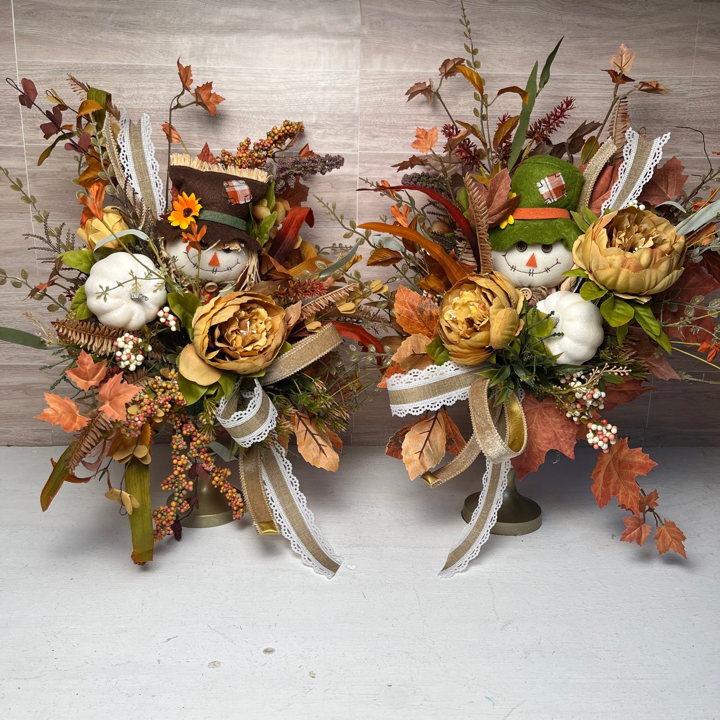 Fall Scarecrows centerpiece/ arrangements (SET2)