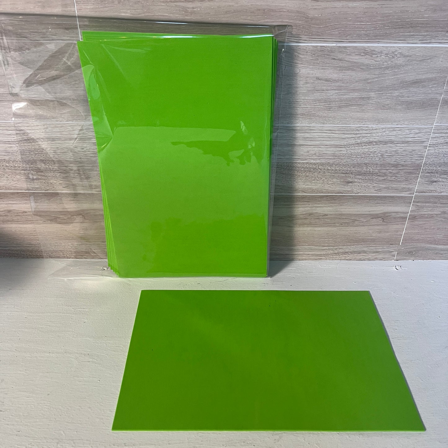 8X12 Matte Lime Green Non-Adhesive Foam Sheets (10pack)