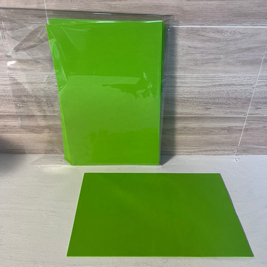 8X12 Matte Lime Green Self-Adhesive Foam Sheets (5pack)