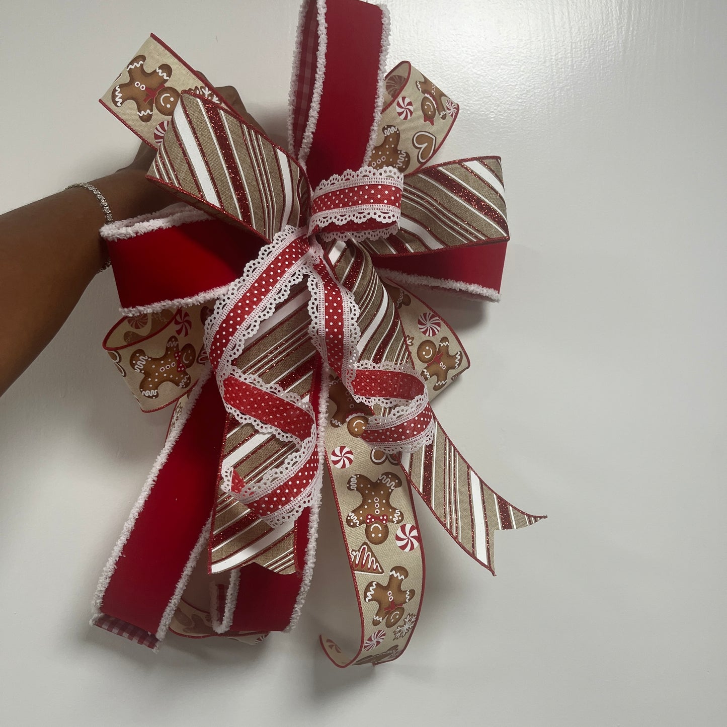 Handmade Gingerbread Bow