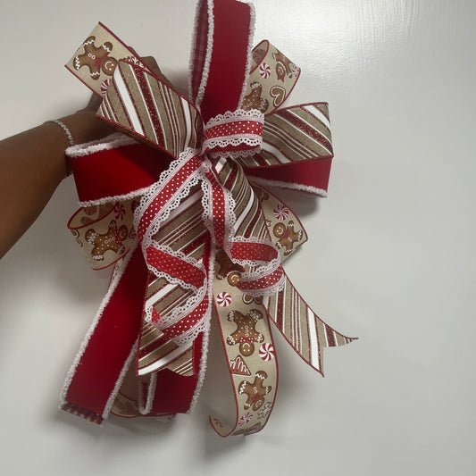 Handmade Gingerbread Bow